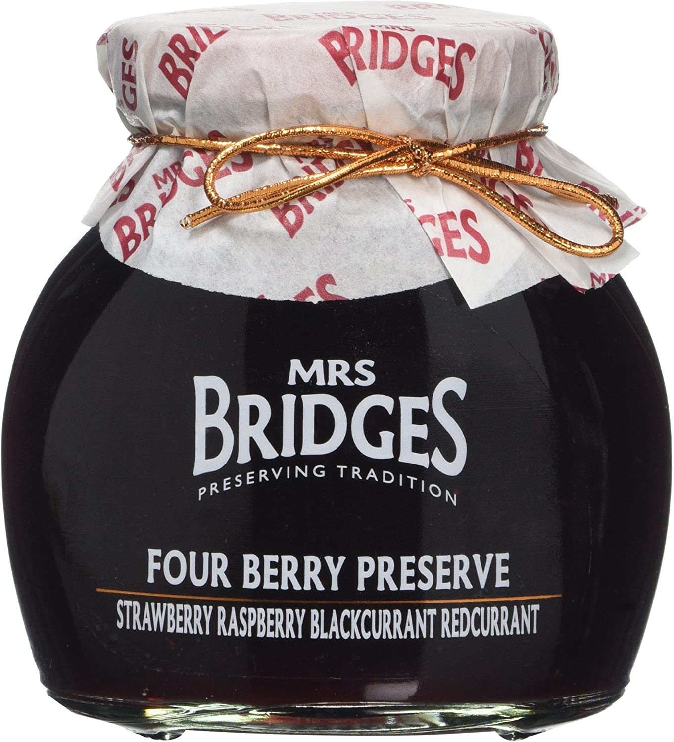 Mrs Bridges Four Berry Preserve - 340grams - Pack of 6, NO