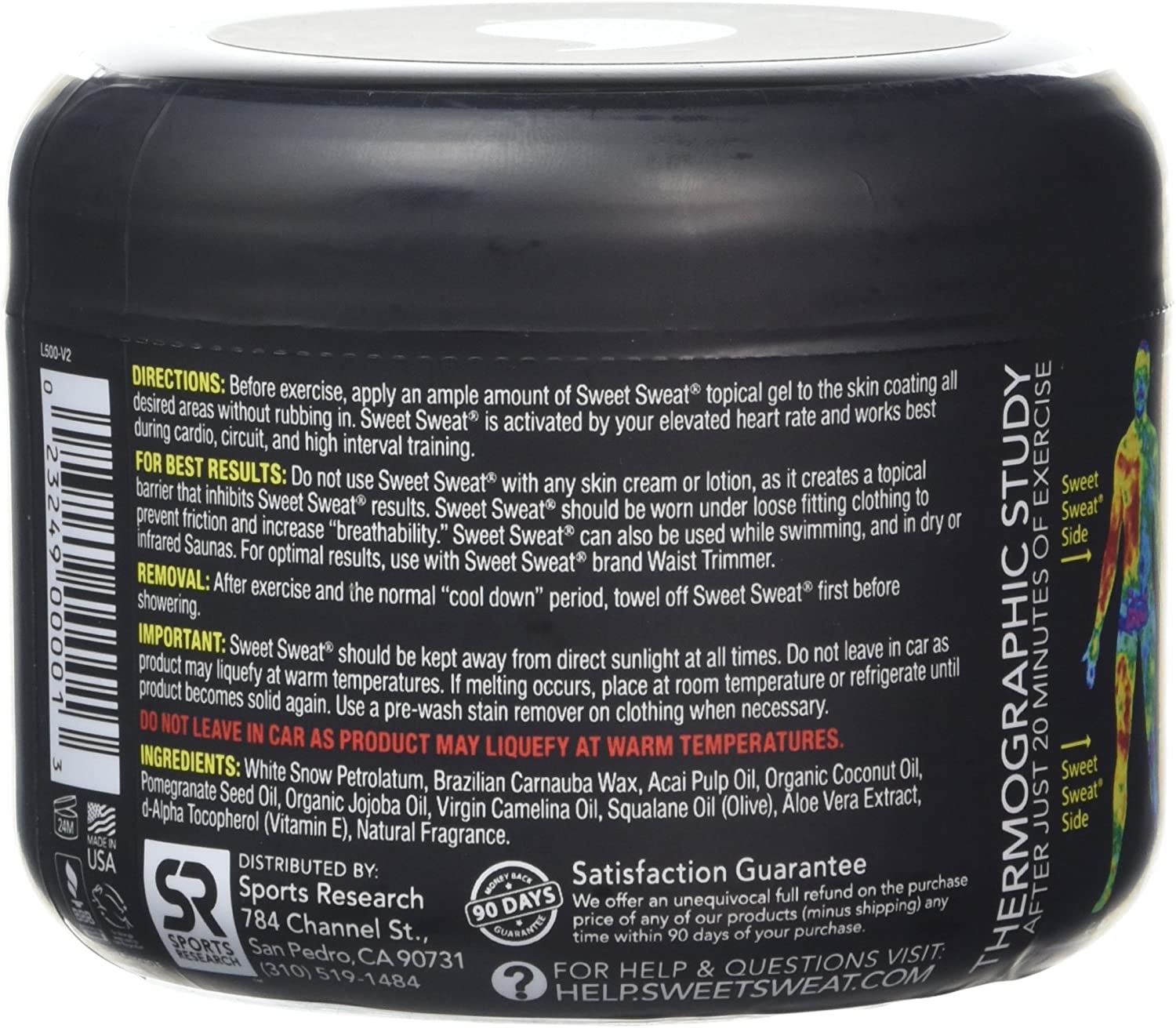 Sweet Sweat Thermo Genic Action Cream Jar 6.5oz, No Color - Image 3