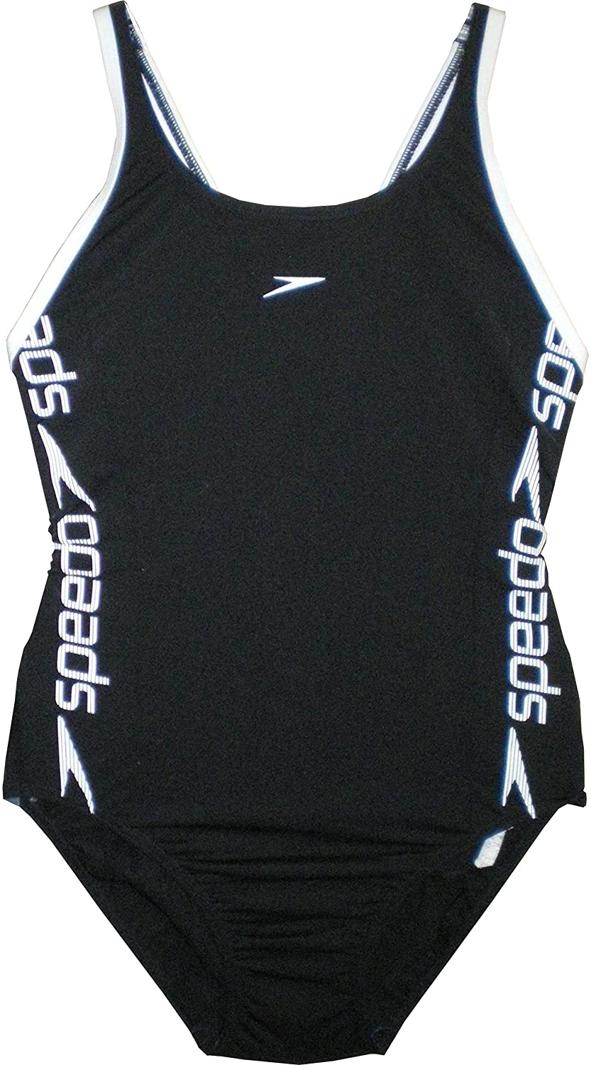Speedo Superiority Muscleback Costume Da Bagno Bambina - Nero - Endurance+ Resistente Al Cloro