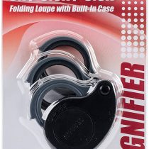 Carson TV-36 3x/5.5x/8.5x TriView Folding Loupe with Built-In Case, Black