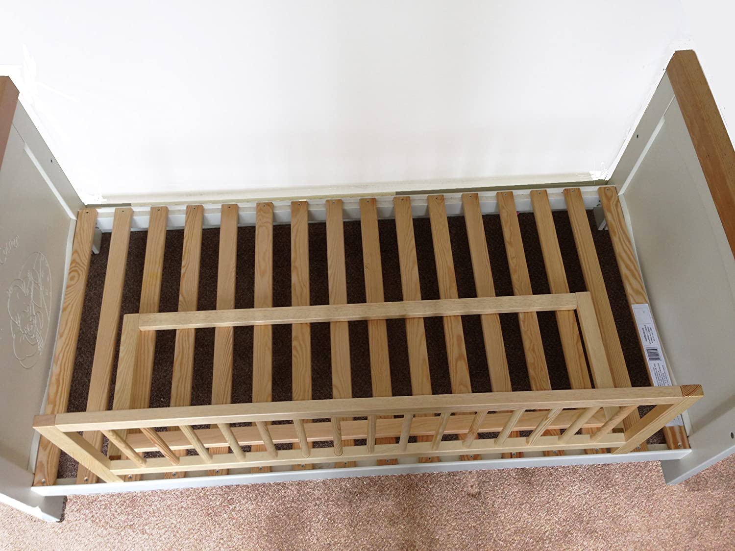 Safetots Bed Guard Wooden Natural BigaMart