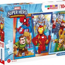 Clementoni - 23746 - Supercolor Puzzle - Marvel Super Hero Avengers - 104 maxi pieces - Made in Italy - jigsaw puzzle children age 4+