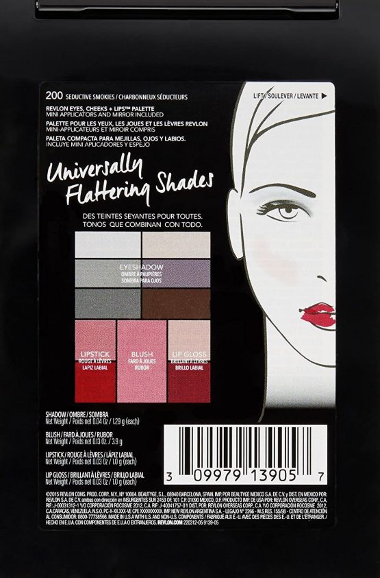 Revlon New Eyes Cheeks Lips Palette, 200 Seductive Smokies - Image 3