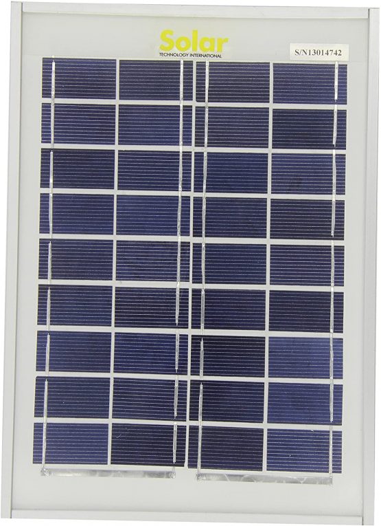 SOLAR TECHNOLOGIES STP005 Solar Panel Including Cable Connectors, 5 Wp