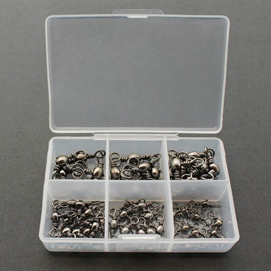 OKVGO 50pcs Set 3 Way Crossline Barrel Swivels for Fishing Rig with Size of 2 4 6 8 10 x10 - Image 3