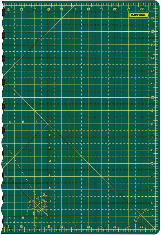 ANSIO Craft Cutting mat A2 Self Healing Foldable Cutting Mat - Quilting, Sewing, Scrapbooking, Fabric & Papercraft - Imperial 23 Inch x 17 Inch - Green - Image 3
