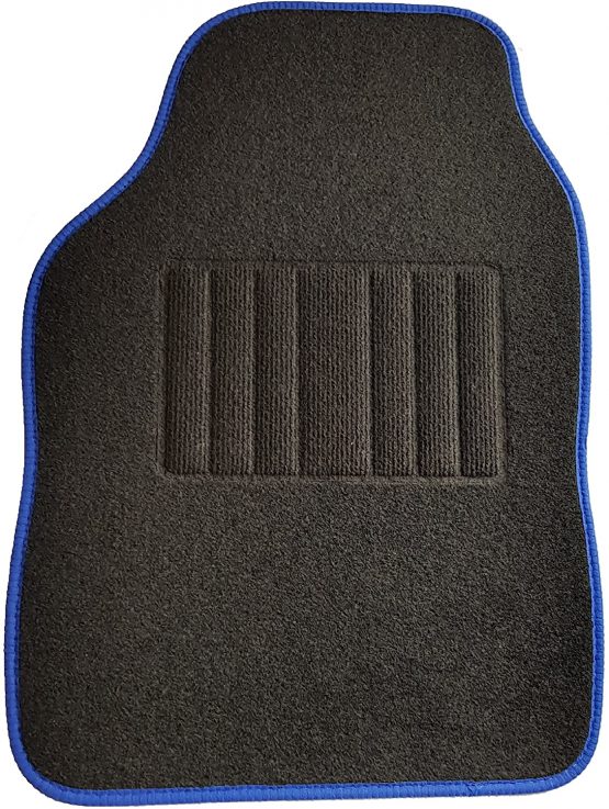 Safe Travel 27651 Universal Car Mats, Left Hand Drive (LHD), Welded Heel, Blue Binding - Image 3