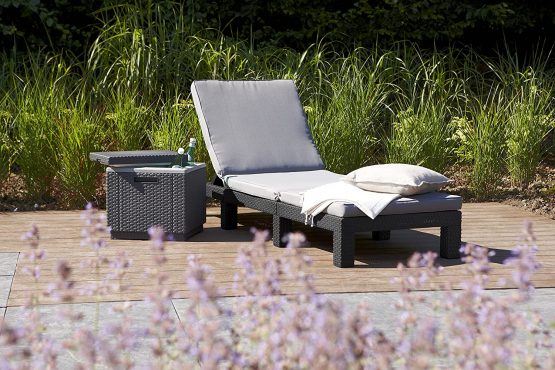 Allibert by Keter California Ice Cube Outdoor Cooler, Graphite, 42 x 42 x 41 cm - Image 3
