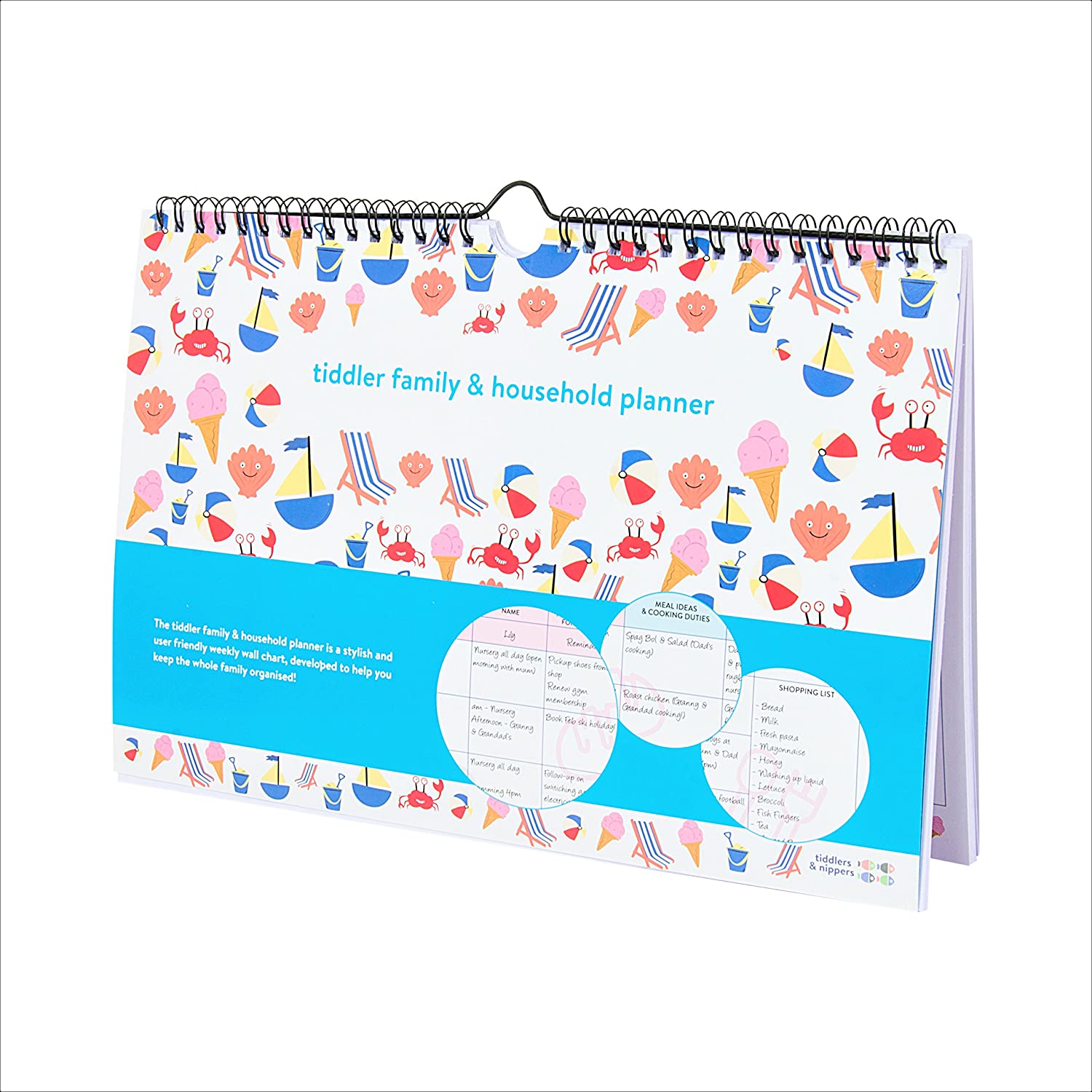 tiddler Family & Household Planner Undated Weekly Family Organiser