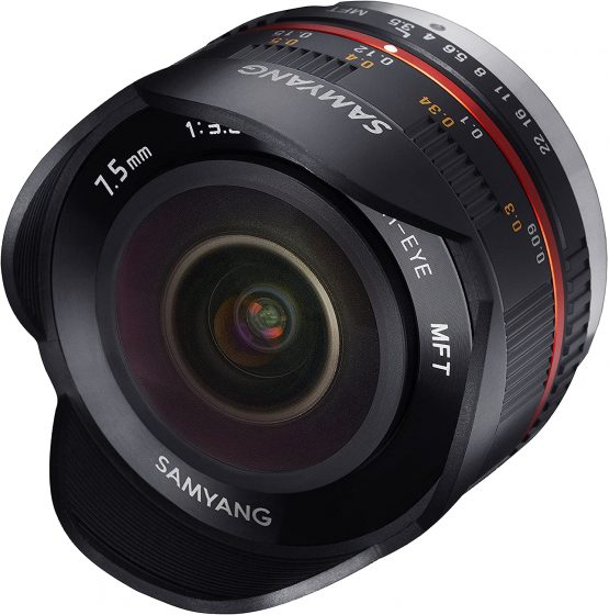 Samyang 7.5 mm Fisheye F3.5 Manual Focus Lens for Micro 4/3 - Black - Image 3