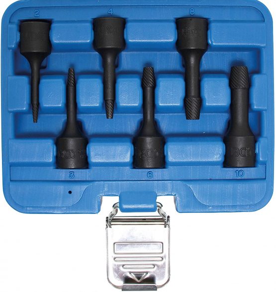 BGS 5281 | Special Socket Set / Screw Extractors | 10 mm (3/8") Drive | 2 - 10 mm | 6 pcs.