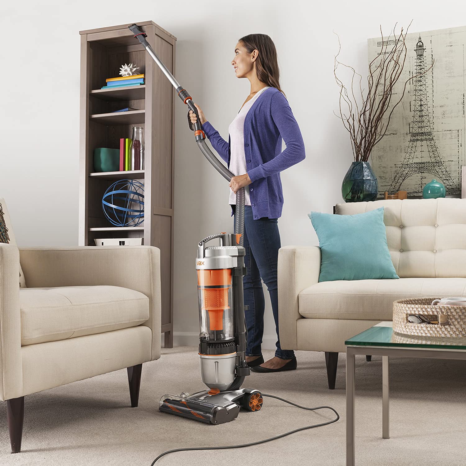 Vax Air Stretch Upright Vacuum Cleaner; Over 17m Reach; High performance, Multi-cyclonic - Image 3