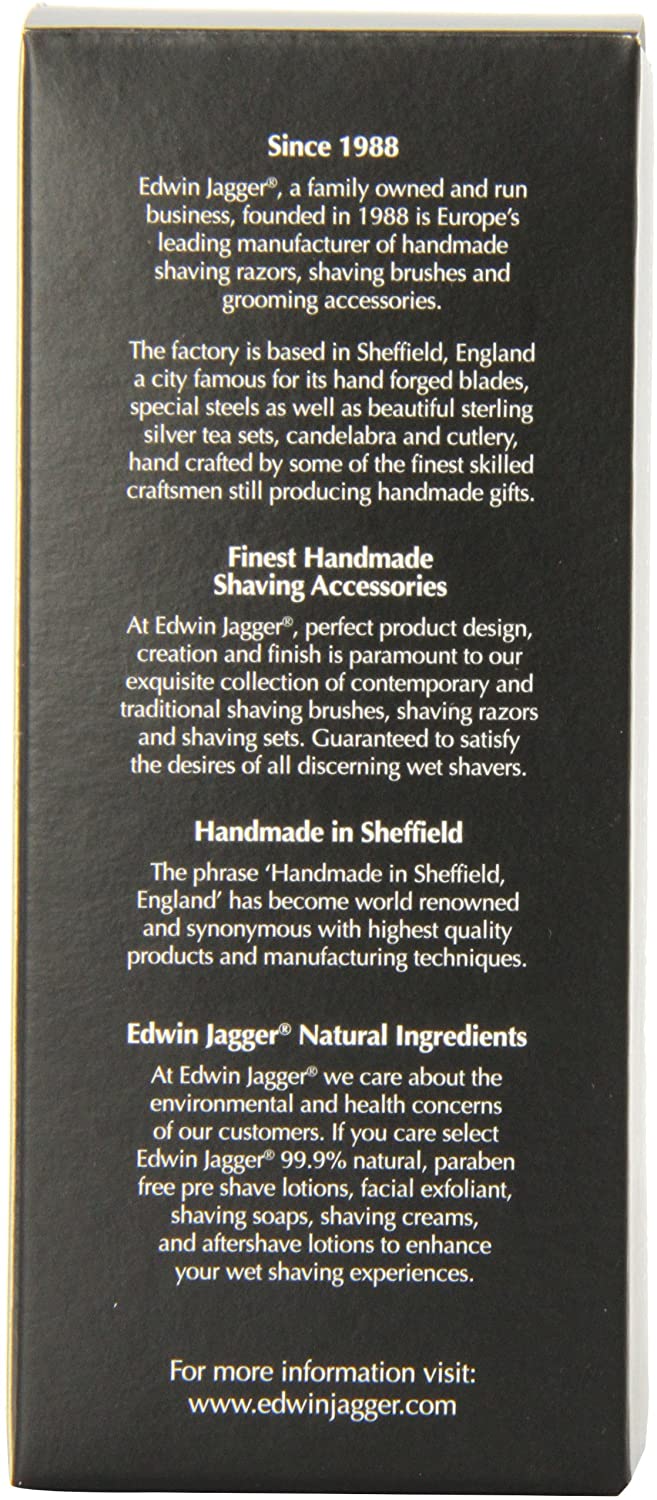 Edwin Jagger 1EJ947SDS Classic Best Badger Hair Exfoliating Shaving Brush with Stand for Shaving Cream or Shaving Soap for Men and Women (Imitation Ivory) - Image 2
