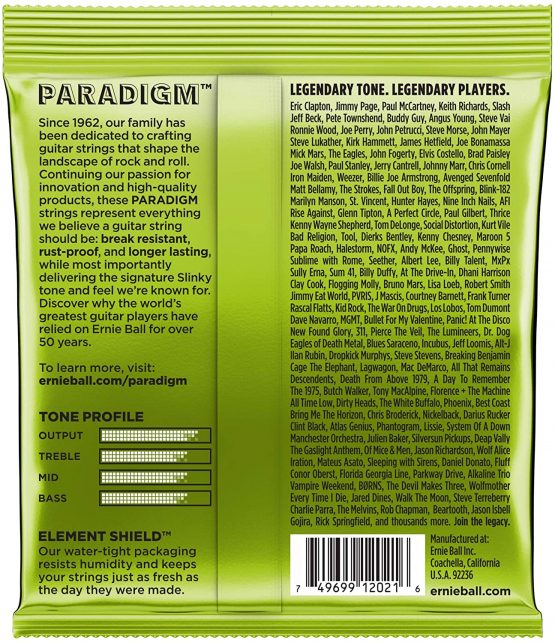 Ernie Ball Regular Slinky Paradigm Electric Guitar Strings - 10-46 Gauge - Image 2