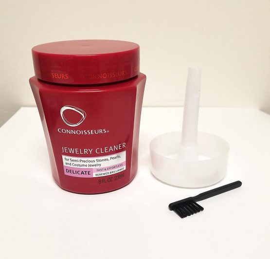 Connoisseurs Delicate Jewellery Cleaner - Cleaning Tool for Gold, Silver, Opals, Semi-Precious Stones & Pearls - Includes Dip Tray & Brush - 236ml - Image 3