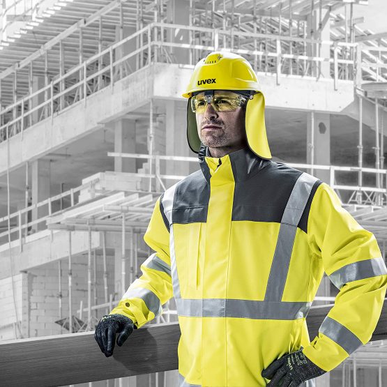 Uvex Pheos S-KR Safety Helmet - Construction Helmet with 4-Point Chin Strap and Ventilation Holes - Image 4