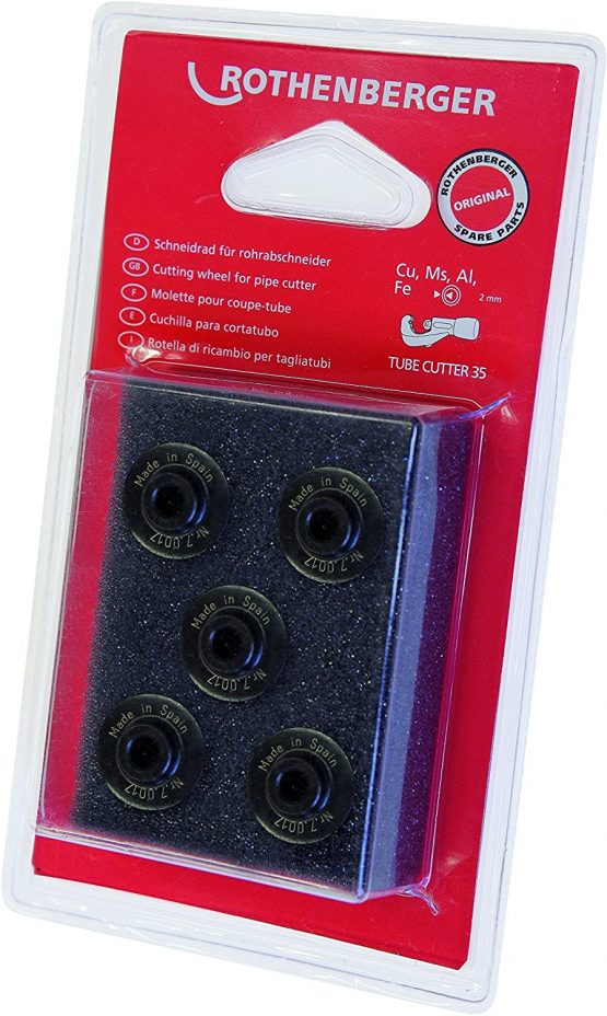 Rothenberger 7.0017D Cutter Wheel for Steel 1.3/8"-5 pcs, Black