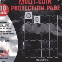 Ultra Pro 20-Pocket Platinum Page for Coins and Tokens 10 ct