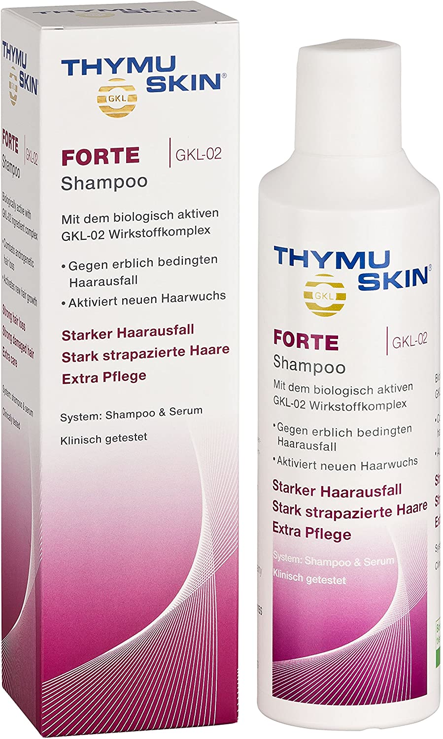 Thymuskin Forte Shampoo 200 ml, red, 200 ml (Pack of 1) - Image 2