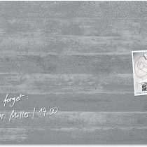 Art Verum Sigel Gl148 910mm x 460mm x 15mm Concrete Magnetic Glass Board