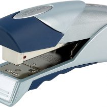 Rexel Gazelle Half Strip Stapler, 25 Sheet Capacity, Plastic Body, Blue and Silver, 2100011