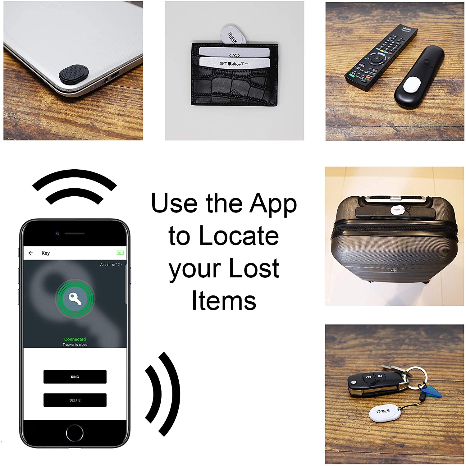 STEALTH iTrack Key Finder Tracker Mobile Phone Locator Find Lost Keys, Smart Phones, Missing
