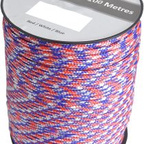 100m Reel Paracord Army Camping for Tent Basha Bivi Shelter Buidling Hammock Gardening Bushcraft in Green, Black