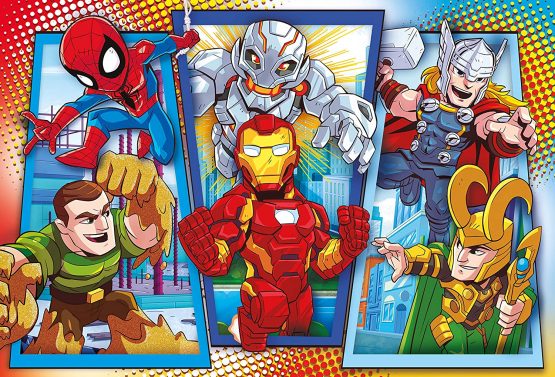 Clementoni - 23746 - Supercolor Puzzle - Marvel Super Hero Avengers - 104 maxi pieces - Made in Italy - jigsaw puzzle children age 4+ - Image 2
