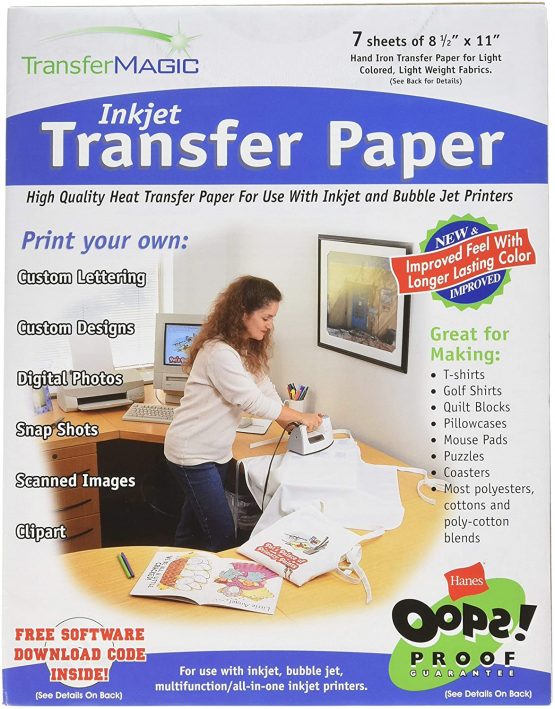 Transfer Magic 8.5 x 11-inch Ink Jet Transfer Paper, Pack of 7