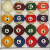 SPOTS & STRIPES 2 1/4" POOL BALLS (AMERICAN SIZE) **