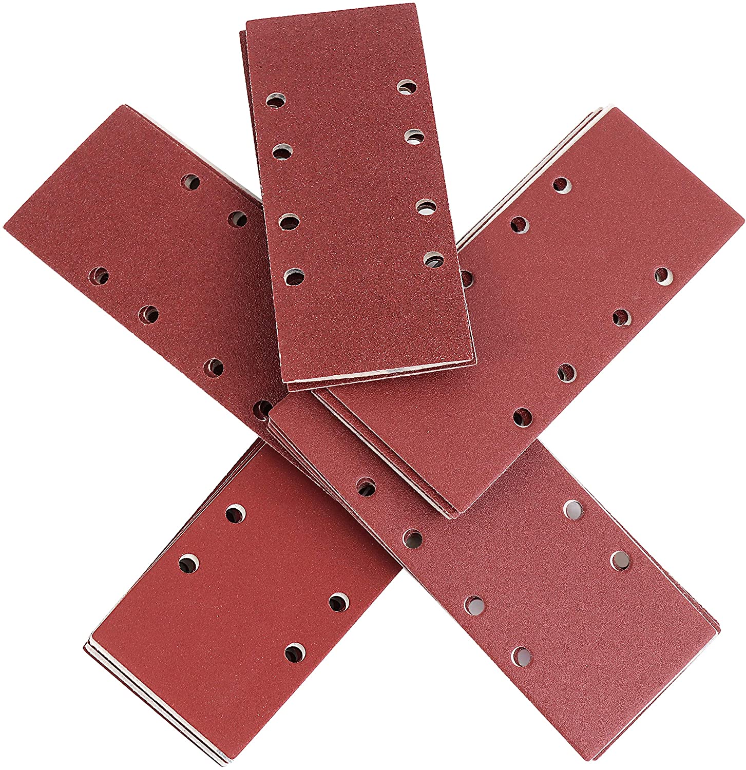 S&R Sanding Sheets - Mixed Grit 40/60/80/120/240, brown, 93 mm x 230 mm, 35 Sheets - Image 4