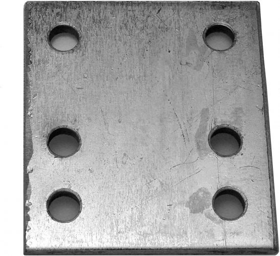 Maypole 232 4 inch 6 Hole Drop Plate Zinc Plated