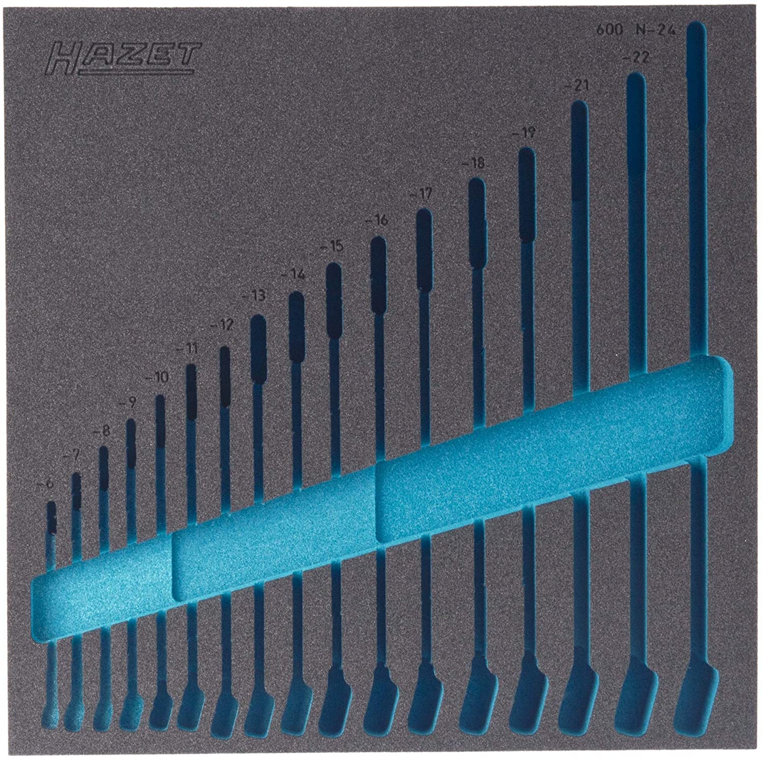 HAZET 163-98L 2-Component Soft Foam Insert - Multi-Colour