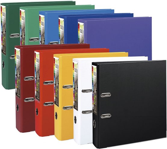 Exacompta Prem'Touch PP Lever Arch File, A4 maxi, 80 mm spine - Red - Image 3