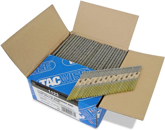 Tacwise 1123 3.1 x 90 mm Galvanised Ring Strip Nails-2,200 Pieces