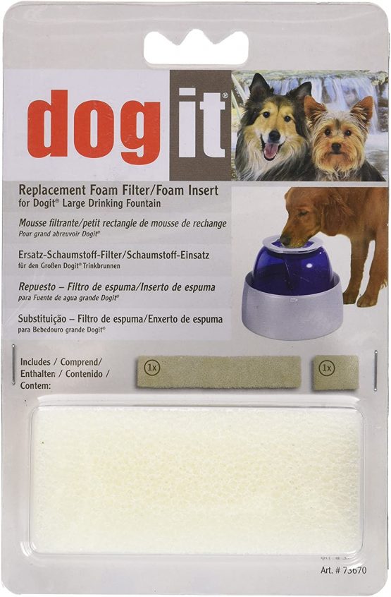 Dogit Replacement Foam Insert for Fresh & Clear Drinking Water Fountain for Large Dogs, 2-Pack - Image 2