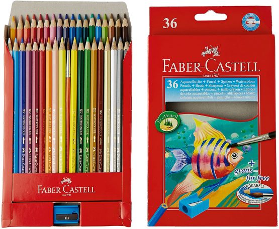 Faber-Castell Redline Watercolor 36 Long Hangtab Fish Pencil