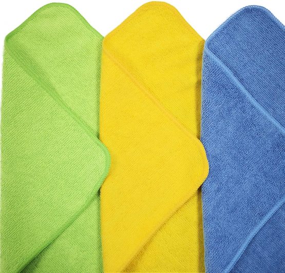 Polyte Microfibre Cleaning Cloth 30x40 cm, Blue, Green, Yellow (36) - Image 2
