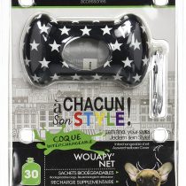 Wouapy net' Lacquered Christamas Preasent Bag Dispenser for Dogs and Cats Stars