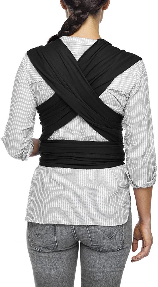 MOBY Classic Baby Wrap Carrier for Newborn to Toddler up to 33lbs, Baby Sling from Birth, One Size Fits All, Breathable Stretchy made from 100% Cotton, Unisex - Image 2