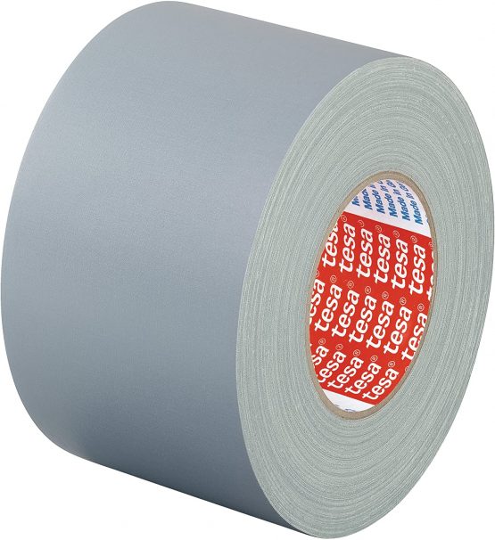 tesa extra Power Perfect Fabric Tape Fabric-Reinforced Ductape for Crafts, Attaching, Reinforcing and Labelling Grey 50 m x 19 mm - Image 2