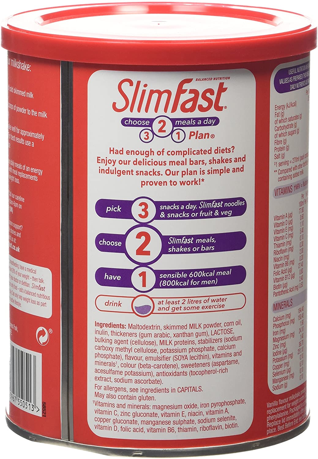 SlimFast Simply Vanilla Shake Powder, 438g, 438 g (Pack of 1) - Image 4