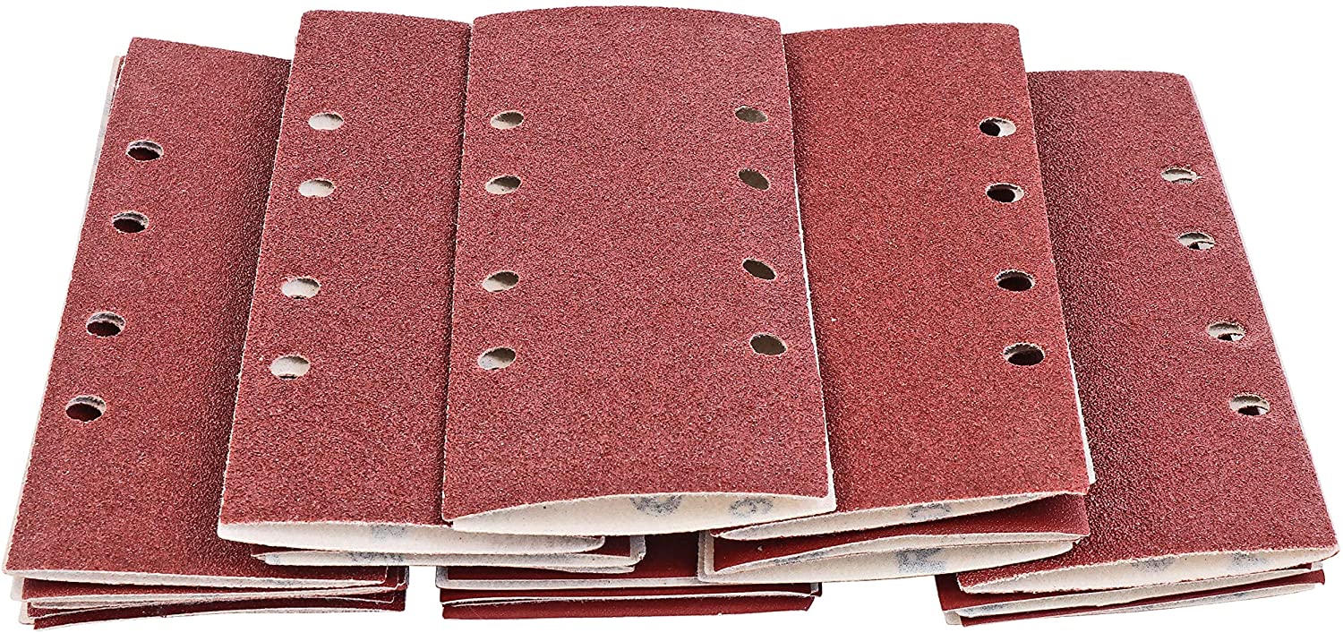 S&R Sanding Sheets - Mixed Grit 40/60/80/120/240, brown, 93 mm x 230 mm, 35 Sheets