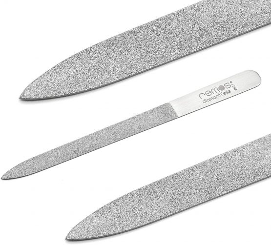 REMOS Diamond Nail File 15cm with Rough and fine Diamond Coating Stainless Steel - Image 3