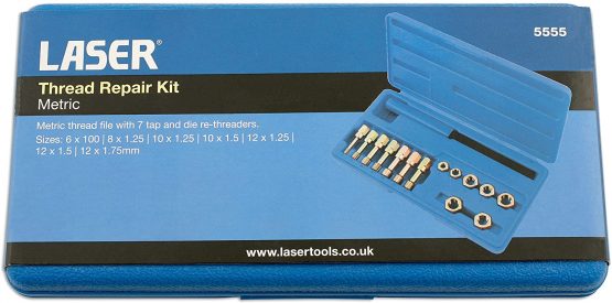 Laser 5555 Thread Repair Kit 15pc - Image 2