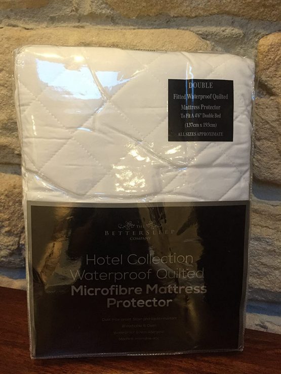 The Bettersleep Company Brand Waterproof Quilted Microfibre Mattress Protector - Hotel Quality Anti Dustmite, Waterproof, Absorbent, Breathable & Fully Fitted - Double - Image 4