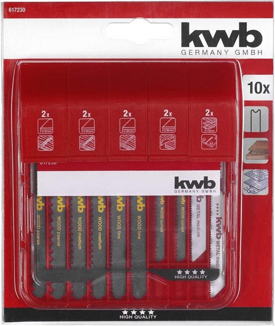 kwb 617230 Jigsaw blades S-30 shank, universal set for non-ferrous metals and wood - Image 2