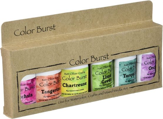 Ken Oliver Colour Burst powder Caribbean Brights, Acrylic, Multicoloured