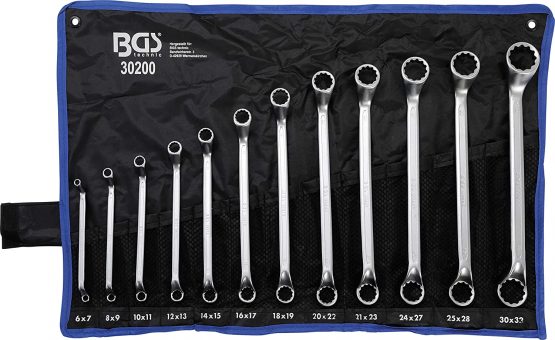BGS 30200 | Double Ring Spanner Set | offset | 6 - 32 mm | 12 pcs.