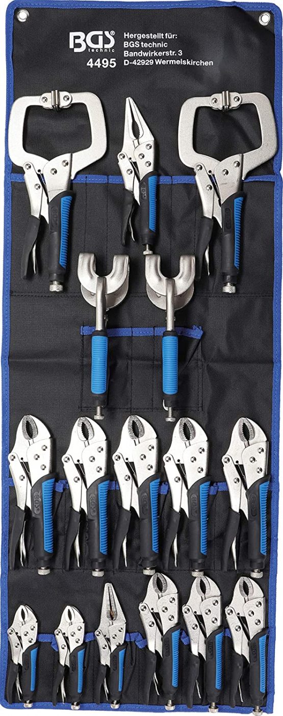 BGS 4495 | Locking Grip Pliers Set | 16 pcs.